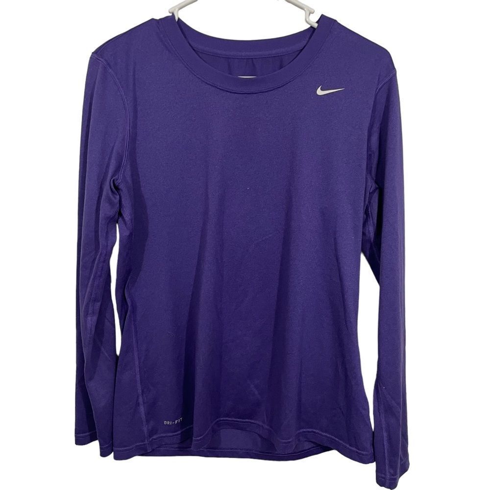 Nike Dri-Fit Purple Long Sleeve Athletic T-Shirt